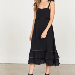 Jessica Johnson CLARE DRESS NAVY WITH TRIM